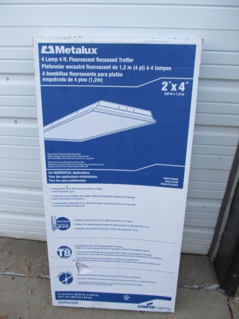 lot 130 image: New In Box Recessed Shop Light