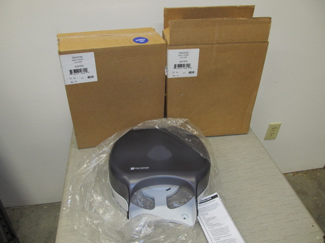 lot 149 image: 2 NEW San Jamar Commercial Toilet Paper Dispensers