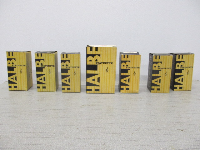 lot 161 image: Vintage HALBE Famous Composer Statuettes