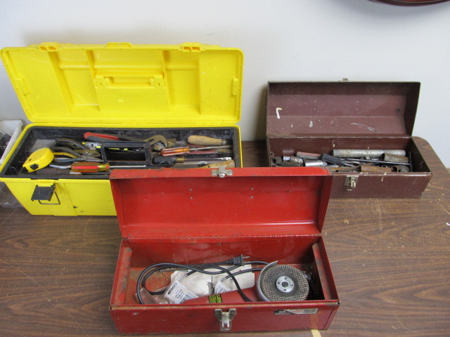 lot 179 image: 3 Tool Boxes wTools