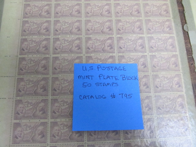 lot 186 image: 2 Sheets of Unused vintage Stamps