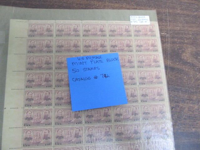 lot 187 image: Sheet of Unused Vintage Stamps