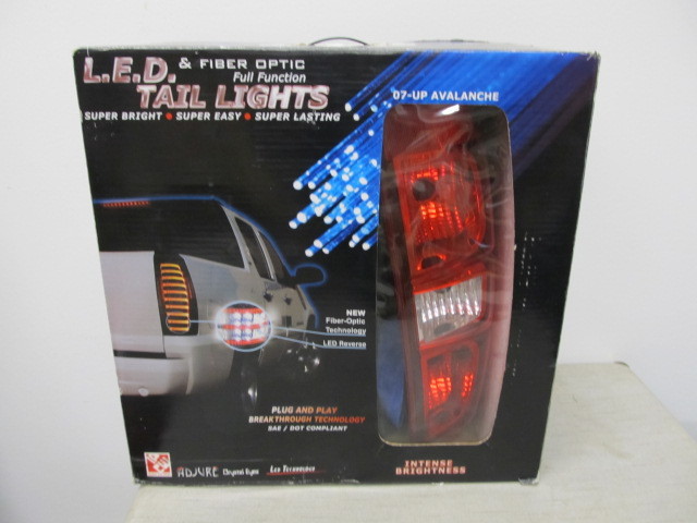 lot 190 image: Pair of Chevy L.E.D. & Fiber Optic Tail Lights