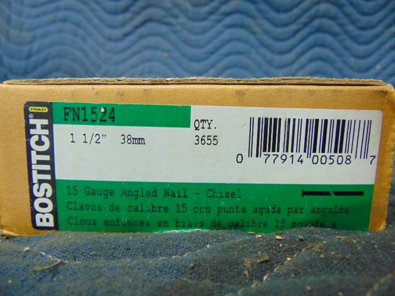 lot 29 image: Bostitch 1.5 Angled Chisel Point Nails