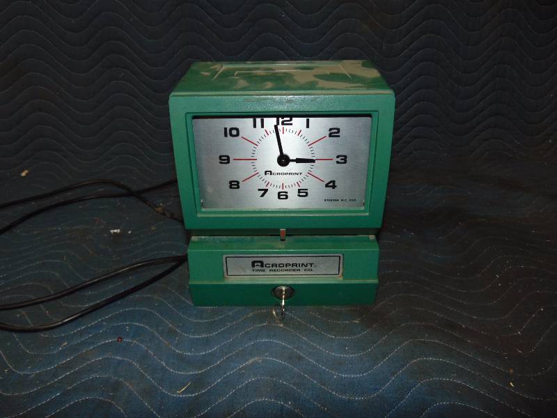 lot 190 image: Acroprint Time Clock