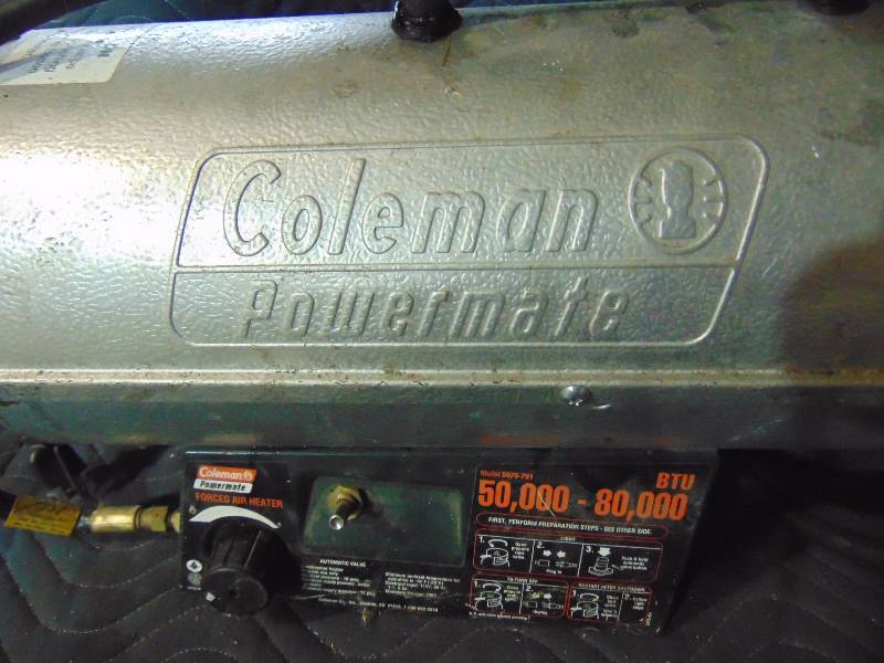 lot 213 image: Coleman Powermate Heater