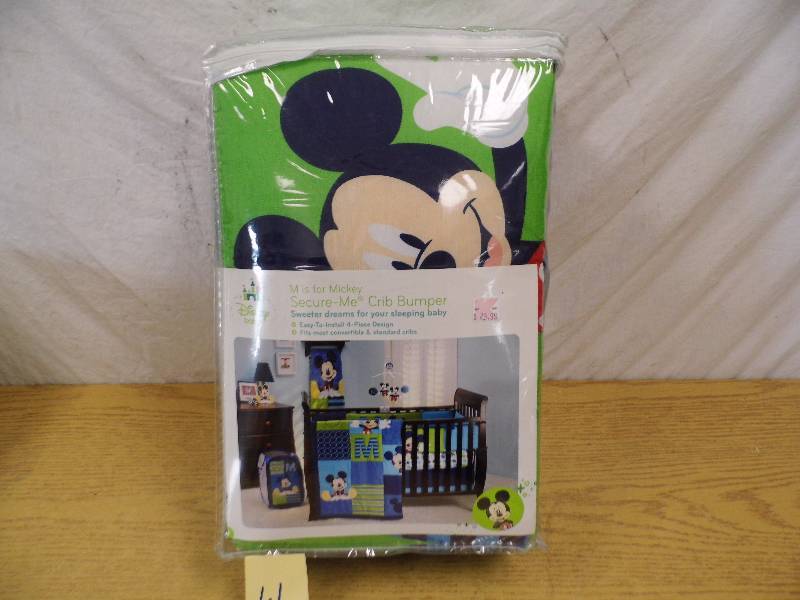 lot 61 image: New Mickey Mouse Crib Bumper Set