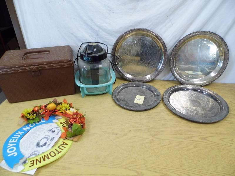 lot 64 image: Silverplate Trays - Vintage Vaporizer
