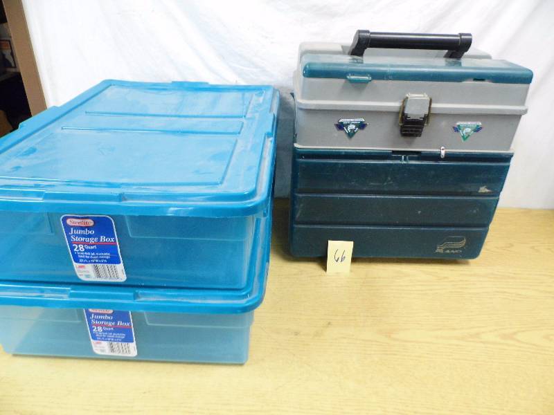 lot 66 image: 2 Totes - Tacklebox