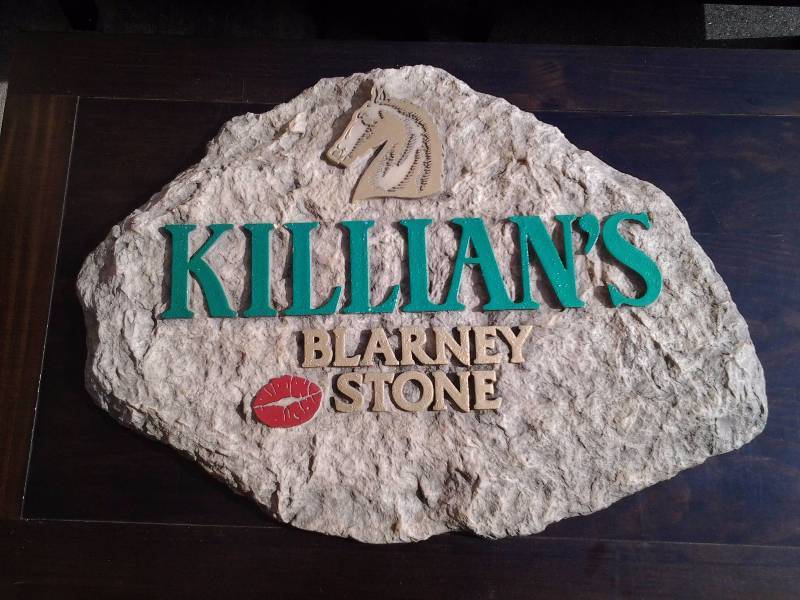 Killians Faux Rock Sign Blarny Stone 22 Inches