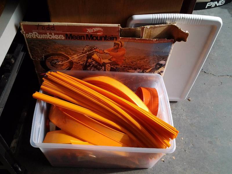 Tote Full Of Hot Wheels Tracks, Count Down Launcher, Super Charge