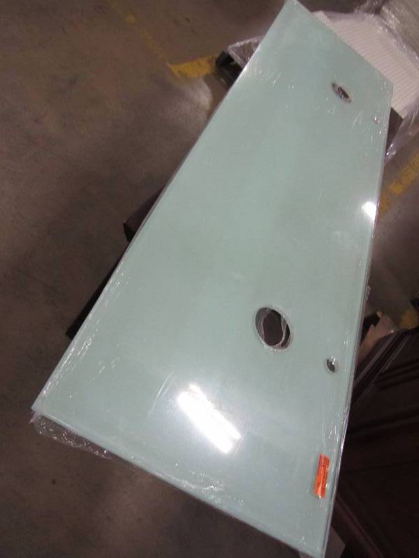 lot 10 image: Glass Vanity Top