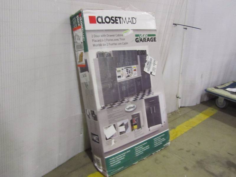 lot 31 image: ClosetMaid Pro Garage 36.5 in. H x 24 in. W x 20 in. D Gray Laminate 1-Drawer 2 Door Base Cabinet