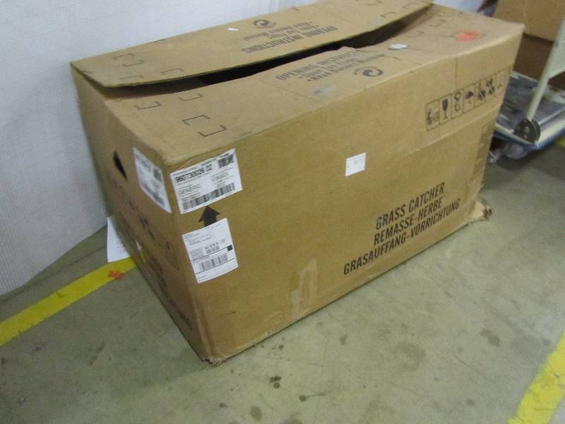 lot 38 image: 54 in. 3-Bin Soft Sided Bagger