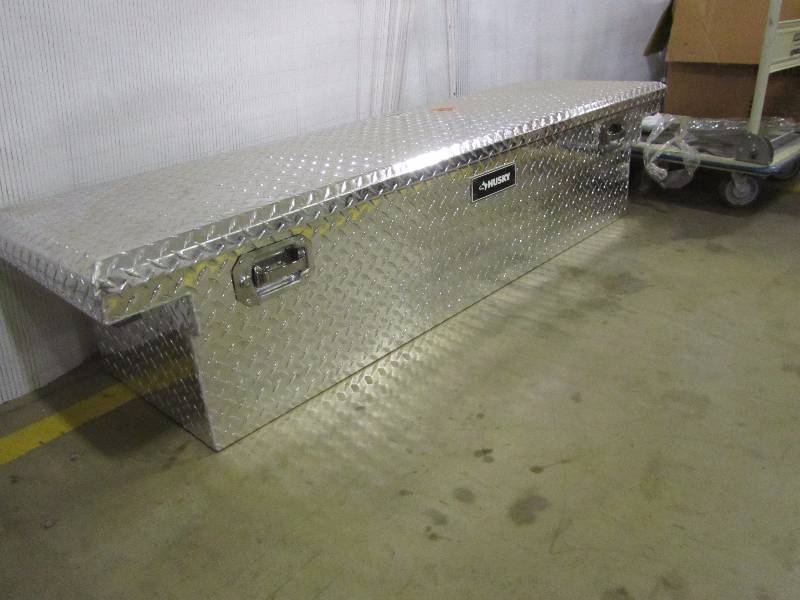 lot 40 image: Husky 70 in. Aluminum Polished Low-Profile Truck Box