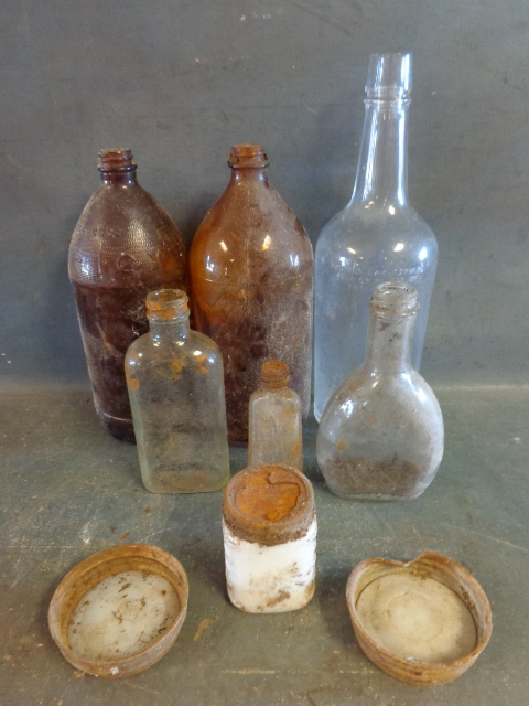 lot 26 image: Vintage Glass Bottles