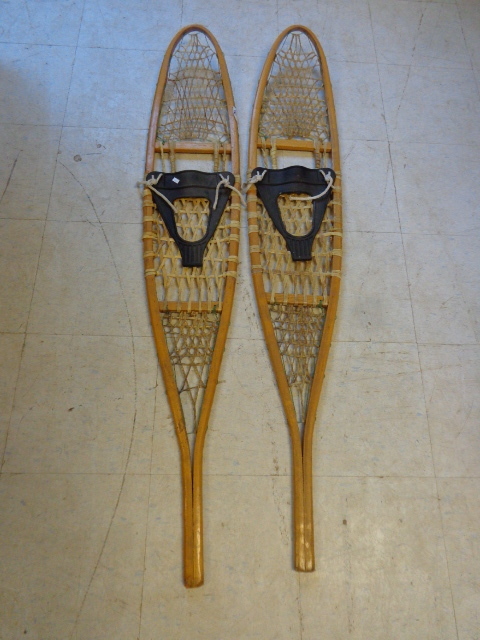 lot 30 image: Adult Wood And Rawhide Snowshoes