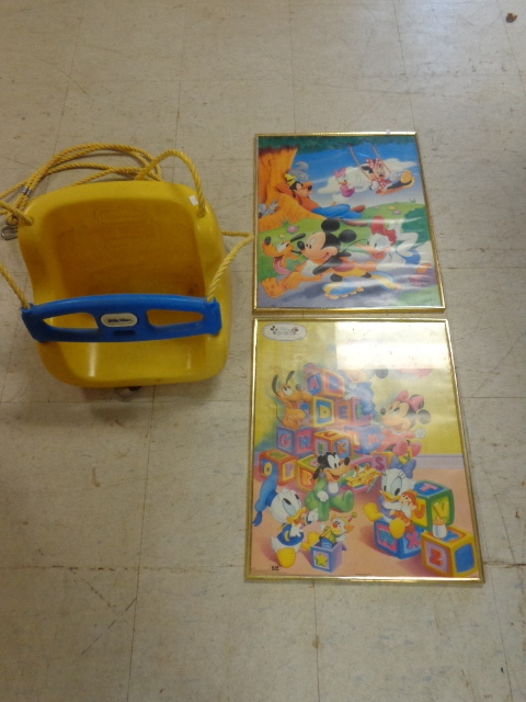 lot 57 image: Child Swing and Pictures