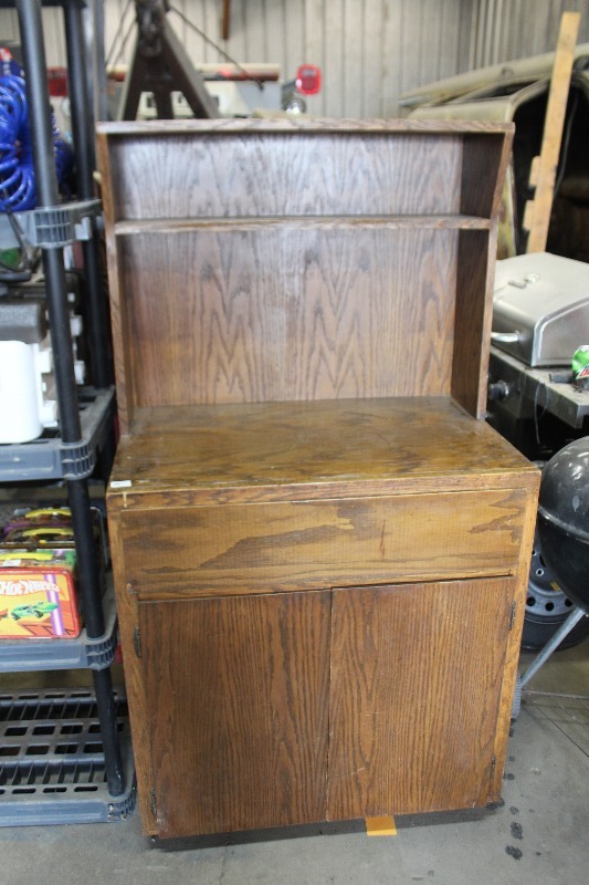 Vintage Cabinet  Microwave Stand