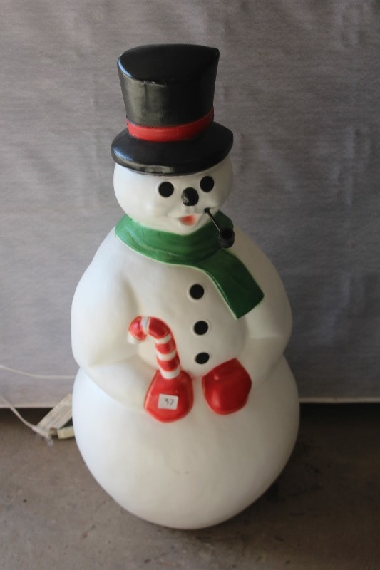 Large Plastic Electric Snowman