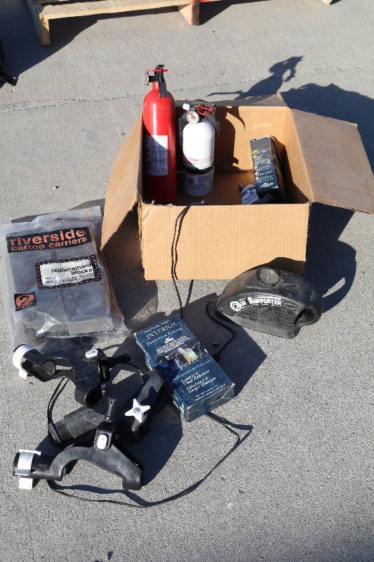 lot 10 image: Fire ExtinguishersRod Holders