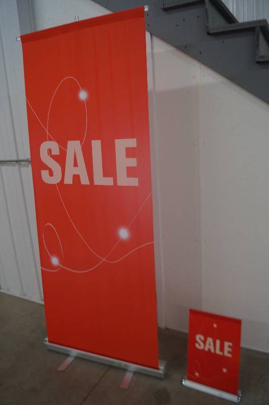 lot 68 image: SALE Banner Stands
