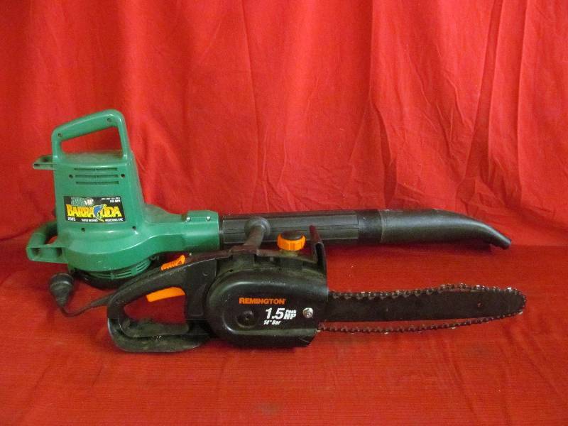 chain saw, leaf blower