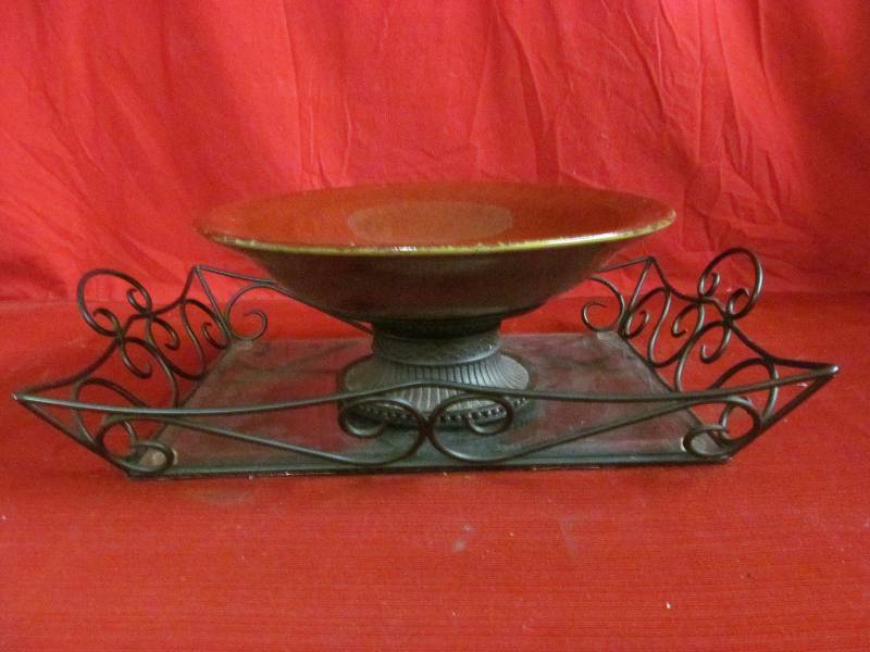 table center bowl, tray