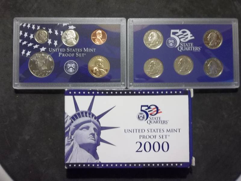 2000 US Proof Set With State Quarters