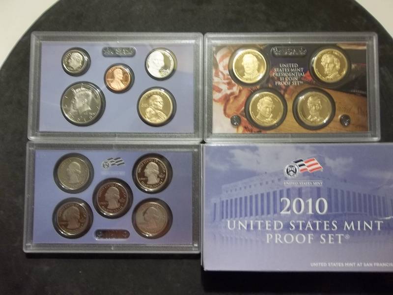 2010 US Proof Set With State Quarters & Presidential Dollars