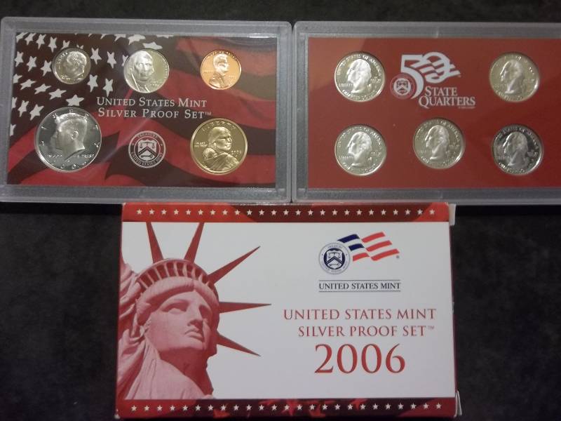 2006 US Silver Proof Set With Silver State Quarters