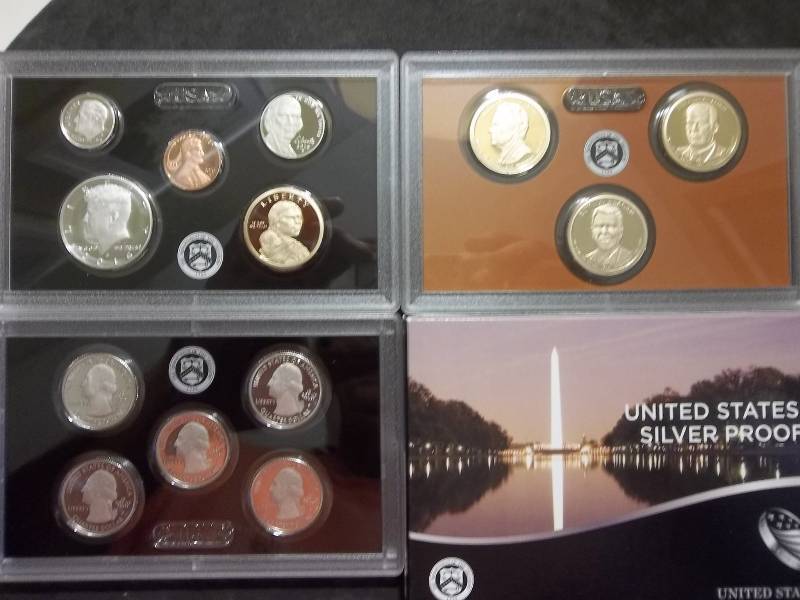 2016 US Silver Proof Set With Silver State Quarters & Presidential Dollars