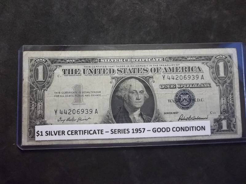 US Silver Certificate Series 1957 Series