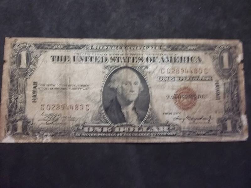 US Silver Certificate Series 1935 A From Hawaii