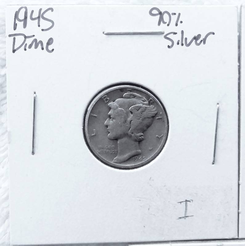 lot 38 image: Collection of 3 Silver Dimes  - 90% Silver