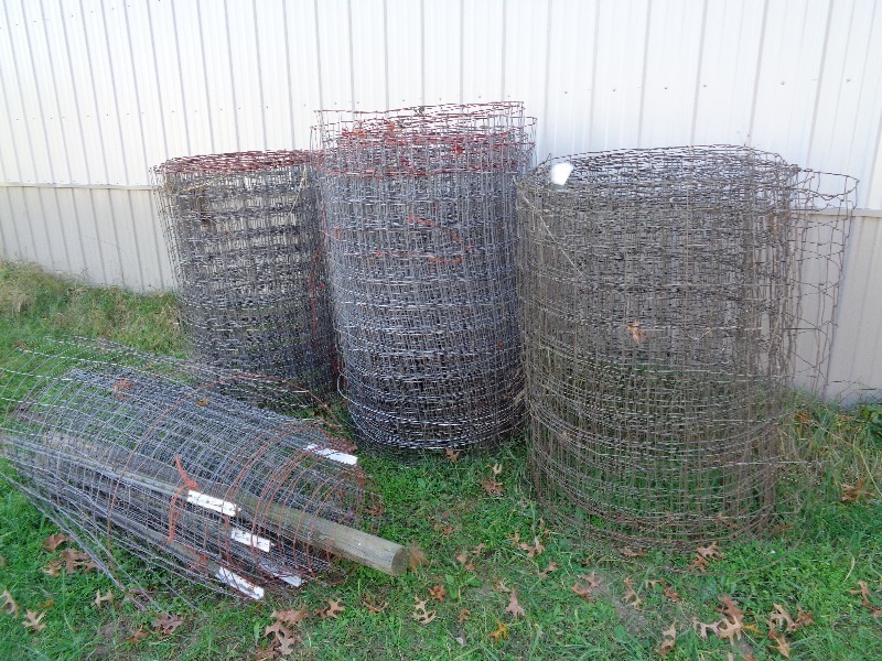 lot 60 image: Woven Wire Fencing and Posts