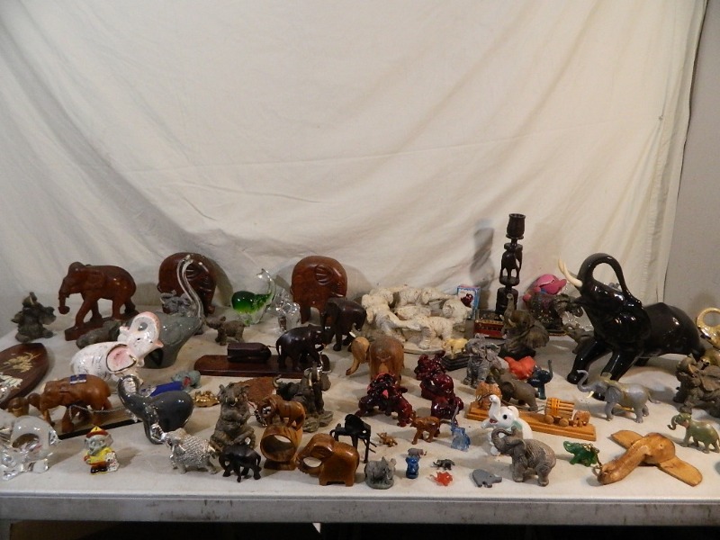 lot 161 image: Large Collection Of Elephants