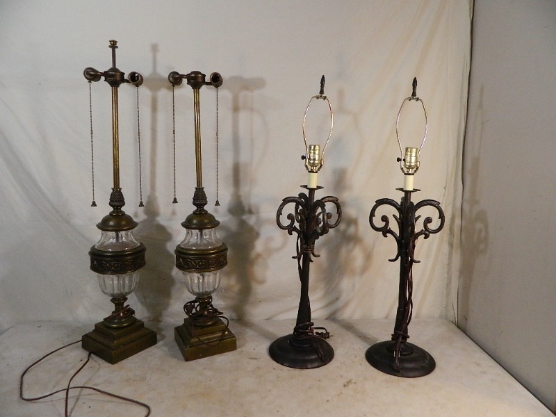 lot 166 image: 4 Big Lamps