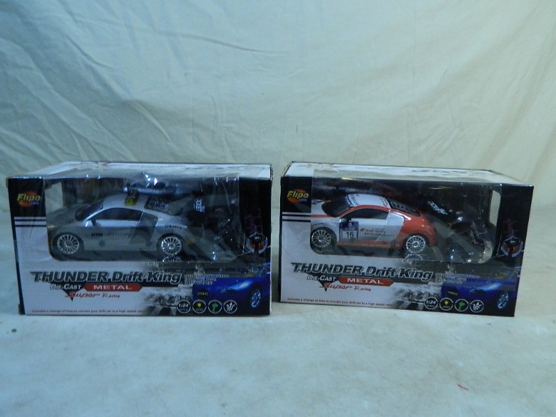 lot 38 image: 2 New Metal RC Drift Cars