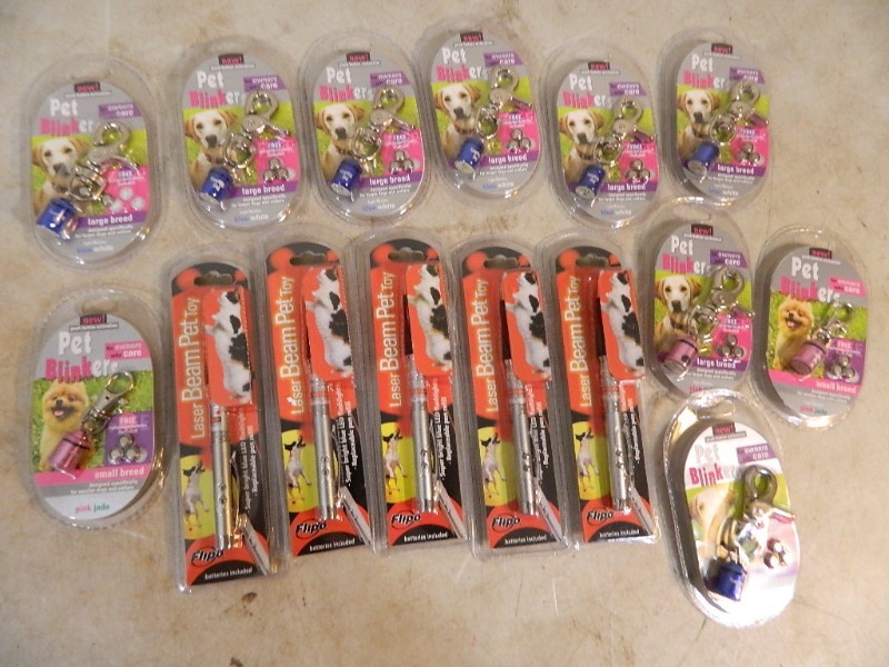 lot 105 image: New Pet Blinkers and New Laser Beam Pet Toys