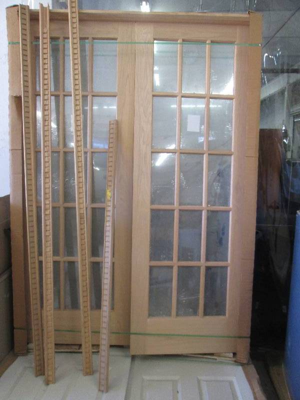 Jeld Wen French Doors with oak trim...