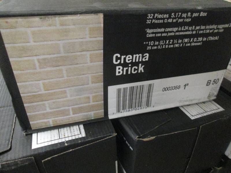 7 Cases MS International Crema Bric...