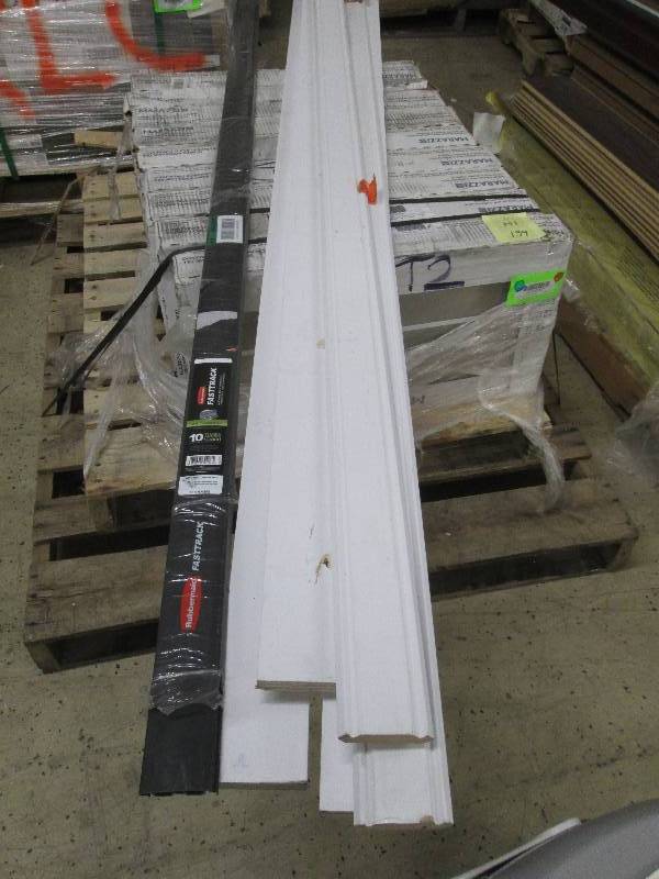 5 Pieces White Trim Boards -some da...