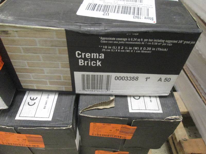 8 Cases MS International Crema Bric...