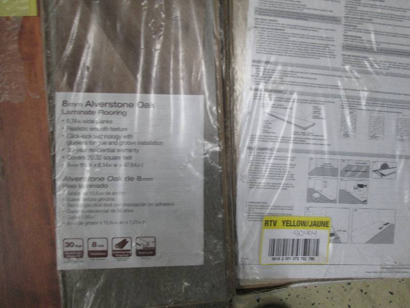 6 Cases Assorted Laminate Flooring...