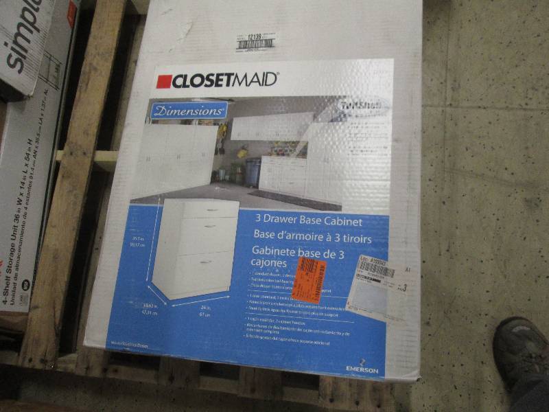 Closet Maid Dimensions 3-Drawer Lam...