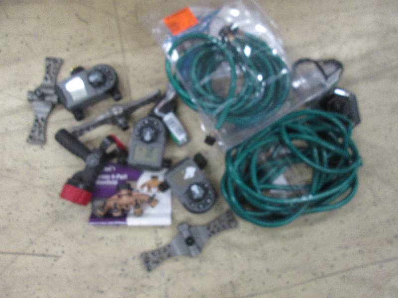 Lot of Hoses, Sprinklers & Timers...
