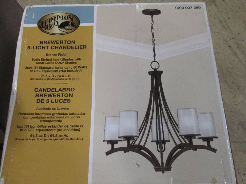 hampton bay brewerton 5 light chandelier