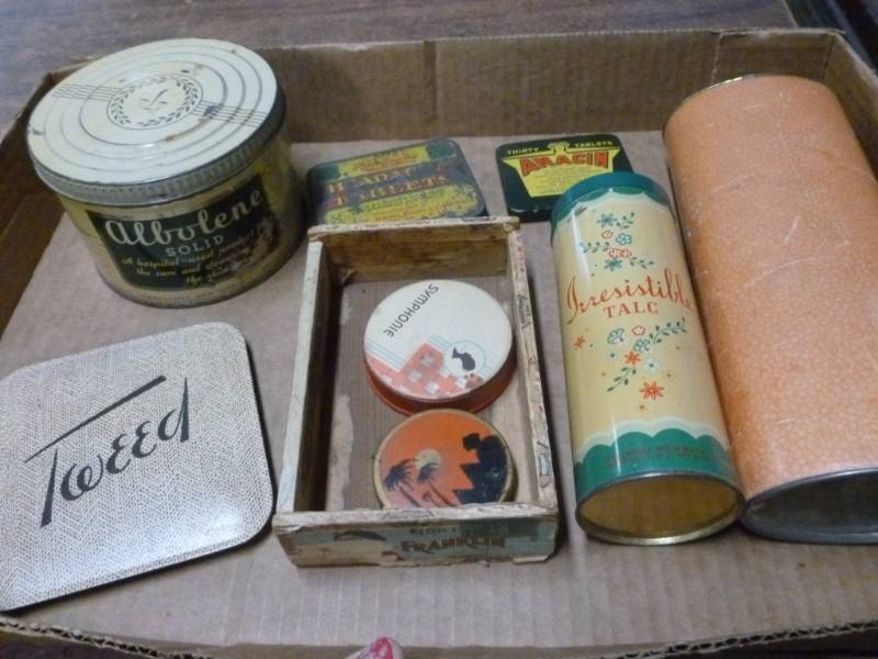 lot 249 image: Vintage Product Containers