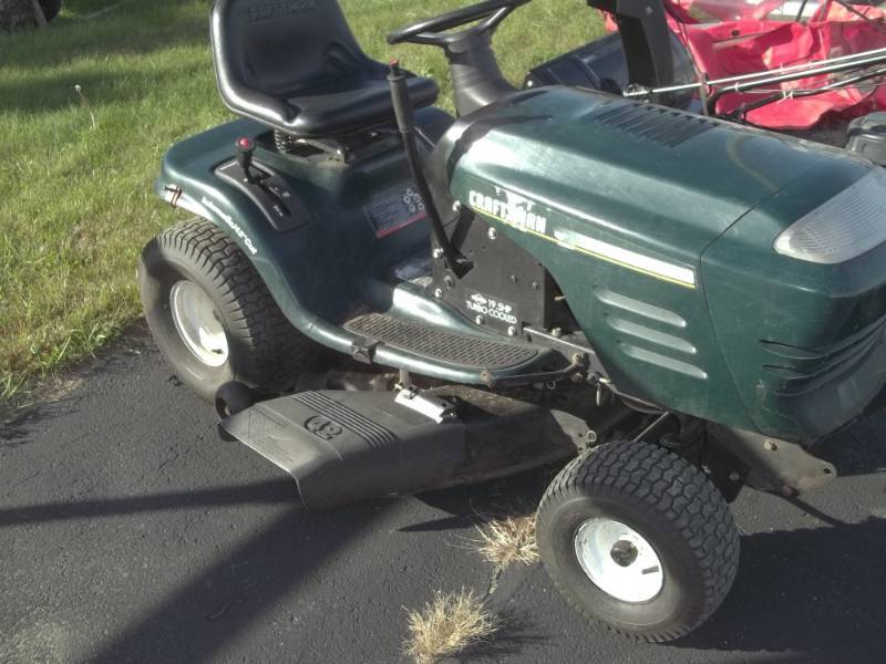 19.5 craftsman riding lawn mower hot sale